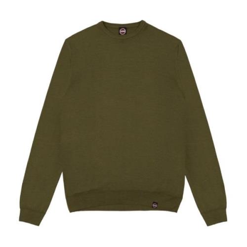 Grøn Uld Crew Neck Sweater