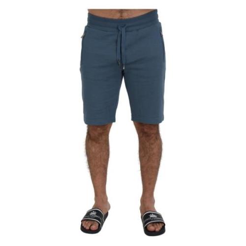 Blå Bomuld Bermuda Casual Shorts