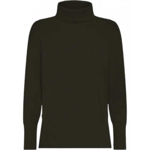 Grøn Chenille Turtleneck Sweater