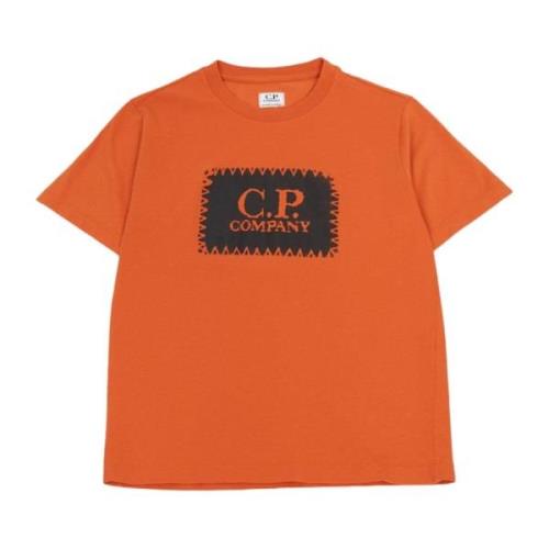 Orange Børne T-shirt med Logo Print