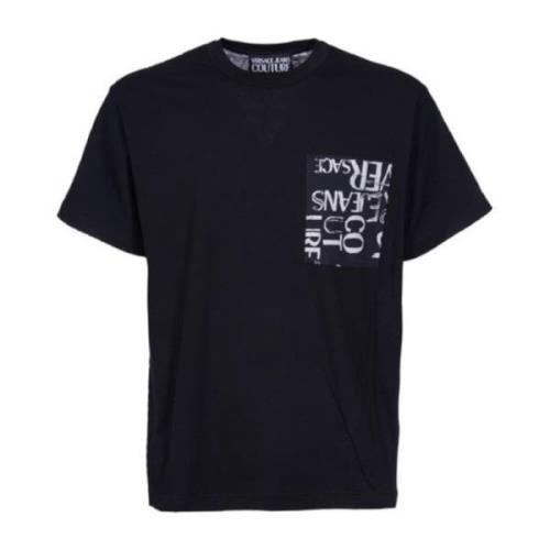 Herre Klisk Sort Logo Print T-shirt - XL