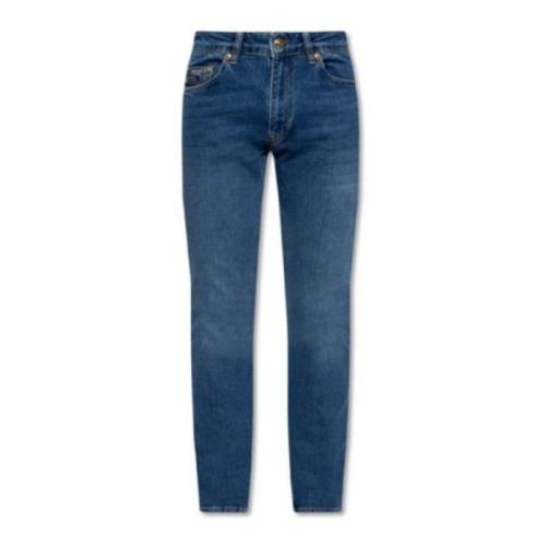 Slim-Fit Blå Herre Jeans - Størrelse 42