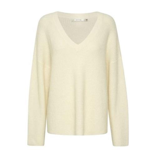 Alphagz V-Pullover Noos Strik Ivory