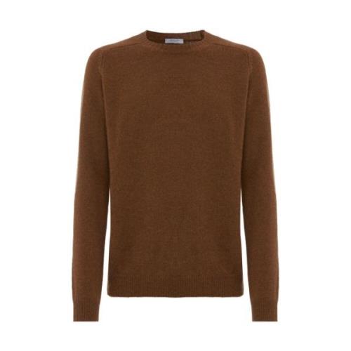 Luksuris Brun Cashmere Crewneck Sweater