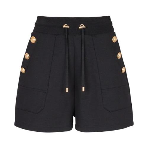 6-knaps strikkede shorts