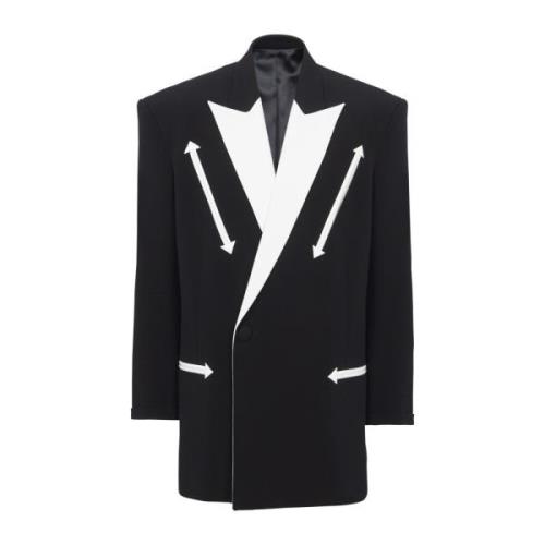 Vestlig crepe-blazer