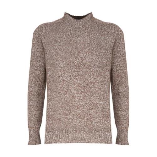 Beige Mouliné Cashmere Sweater