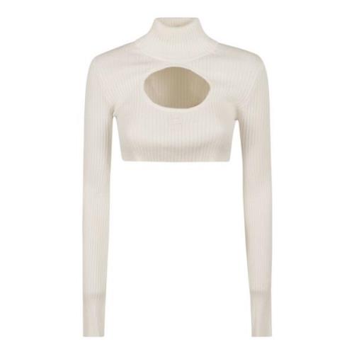 Circle Mockneck Rib Strik Trøje