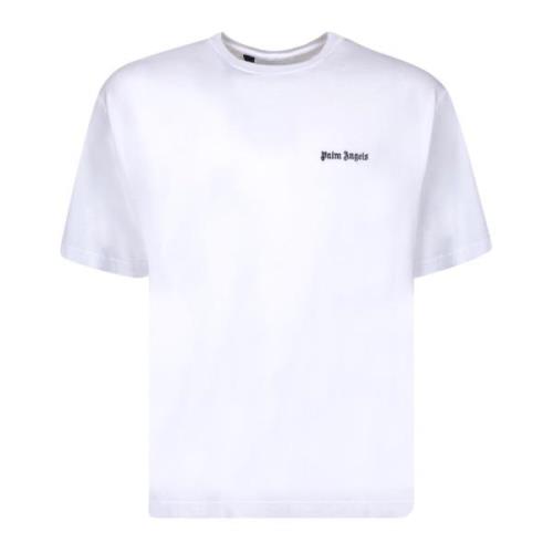 Minimalistisk Bomuld T-Shirt med Broderet Logo