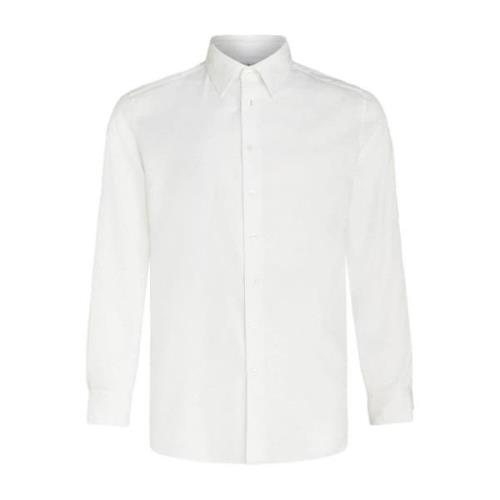 Klassisk Hvid Skjorte med Lange Ærmer