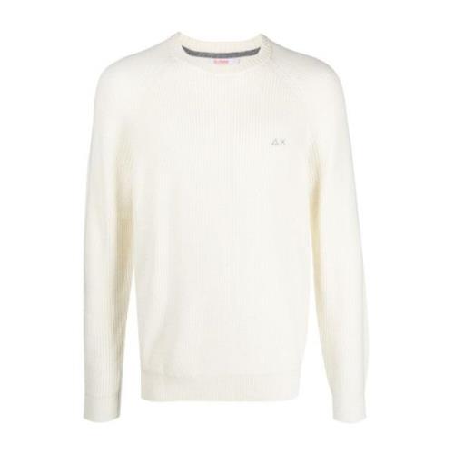 Sweater med broderet logo