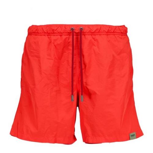 Basic Røde Badeshorts