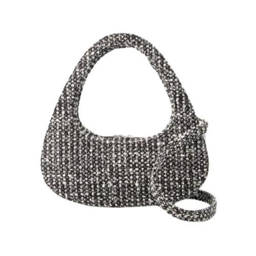 Tweed Crossbody Taske - Sort