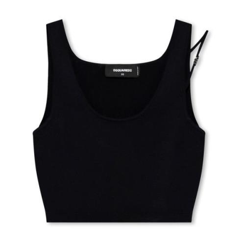 Ærmeløs crop top