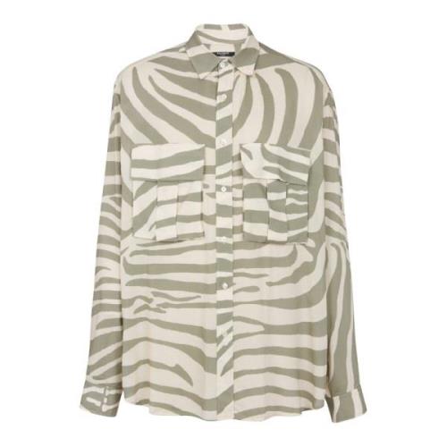 Zebra print skjorte
