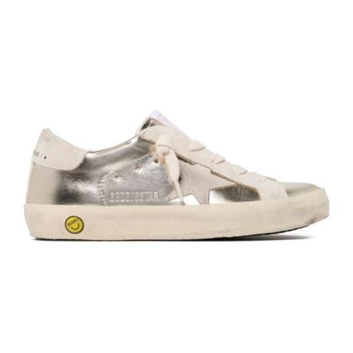 Platinum og Beige Super Star Sneakers