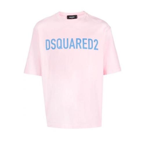 Pink T-shirts og Polos med Dsquared2 Logo