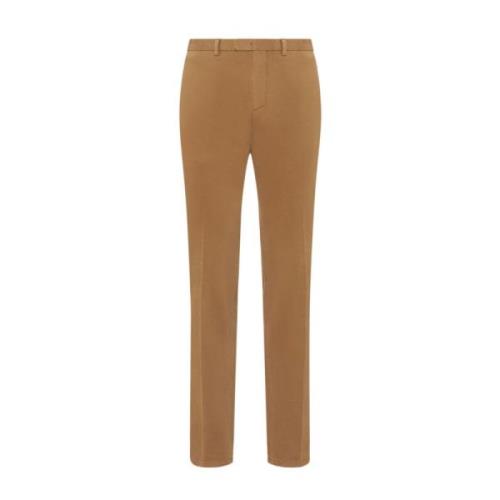 Beige Stretch Bomuld Chino Bukser