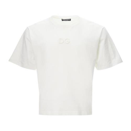 Hvid Logo Bomuld T-Shirt