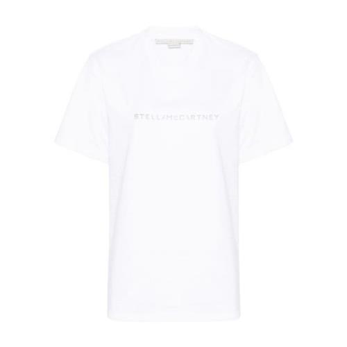 Hvide Logo Print T-shirts og Polos