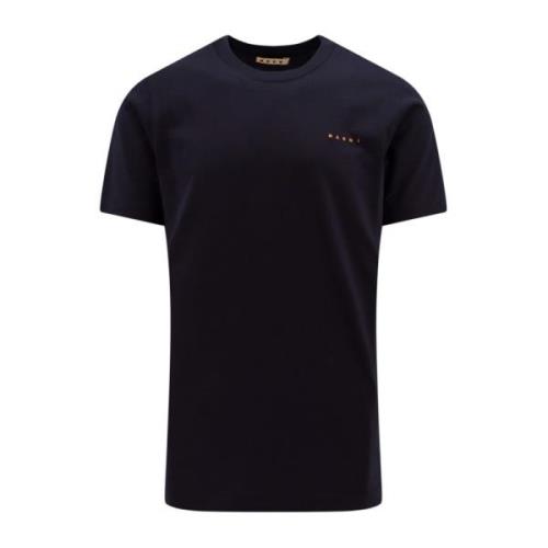 Blå Crew-neck T-shirt