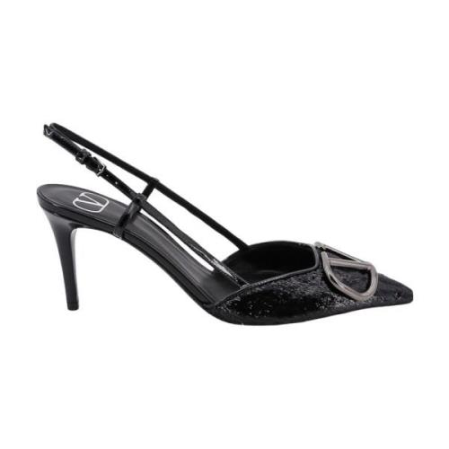 Pailletfrange Slingback