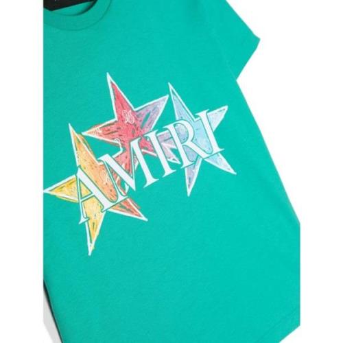 Grøn stjerneprint T-shirt