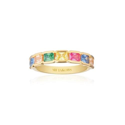 Roccanova Multifarvet Zirkonia Ring