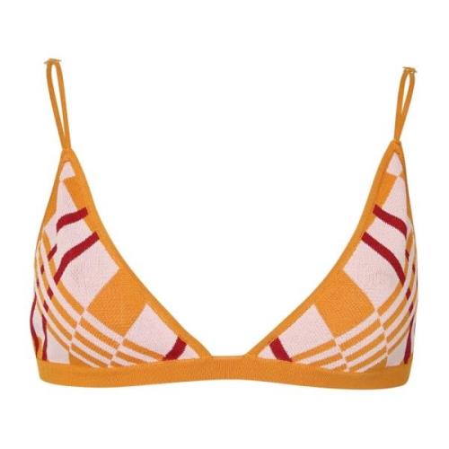 Geometrisk Print Bra Top