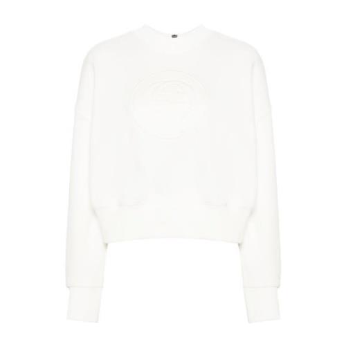 Ivory Sweater med Interlocking G Broderi