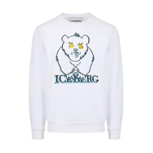 Sweatshirt med tegneseriebjørn