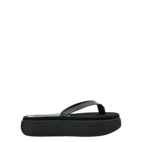 Sorte Båd Flip Flop Sandaler