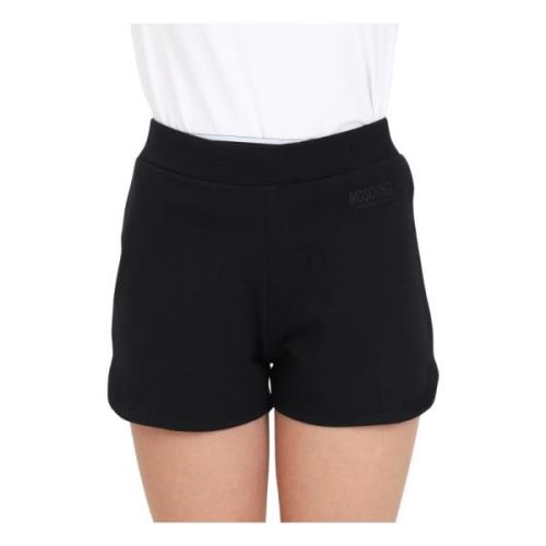 Sorte Shorts med Elastisk Talje