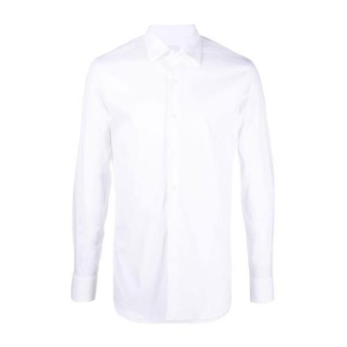 Hvid Loose-Fit Poplin Skjorte