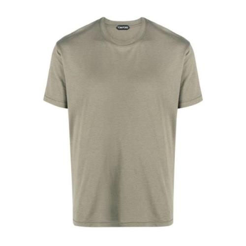 Grøn Lyocell Bomuld T-Shirt