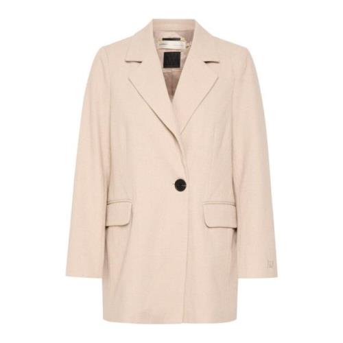 Klassisk Blazer Coat i Haze Melange