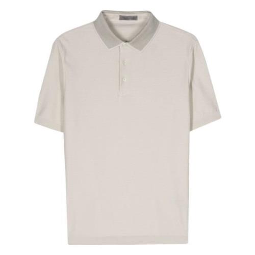 Kontrast Bomuld Polo Shirt