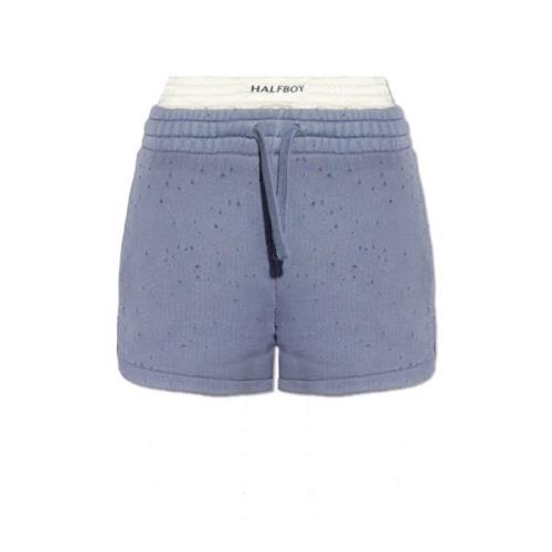 Shorts med vintageeffekt