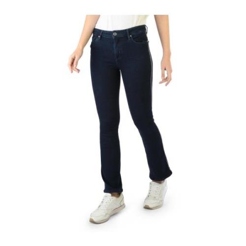 Applikerede Skinny Jeans med Synligt Logo