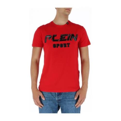 Rød Printet Kortærmet T-shirt