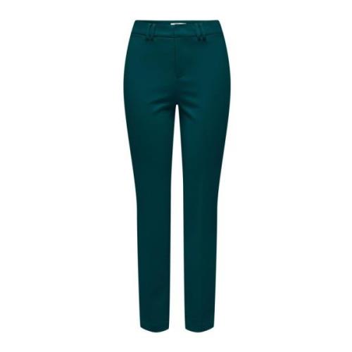 Grønne ensfarvede bukser til kvinder