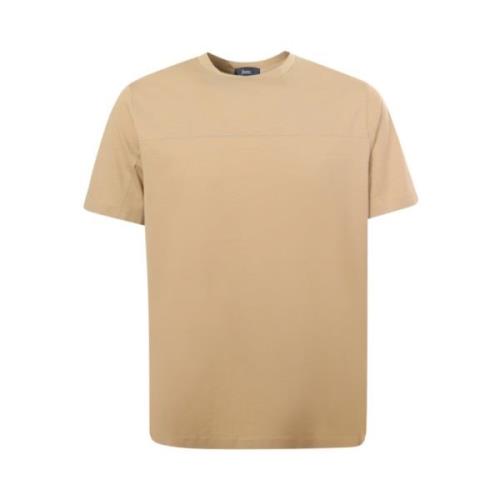 Sand Crew-neck T-shirt med Logo