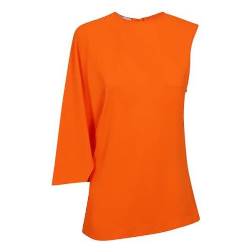 Bright Orange One Shoulder Top