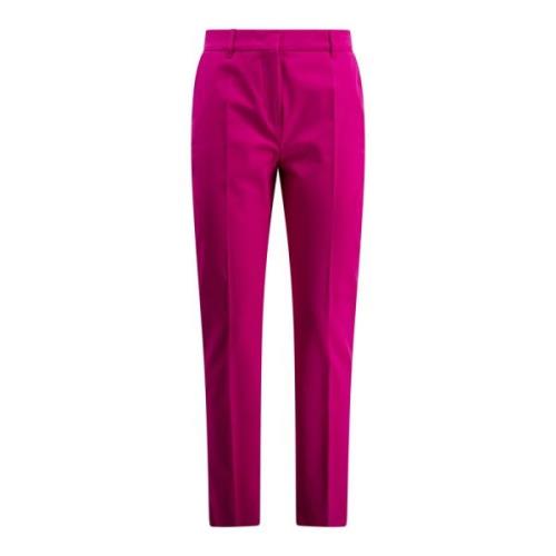 Fuchsia Gulerod Fit Bomuld Bukser