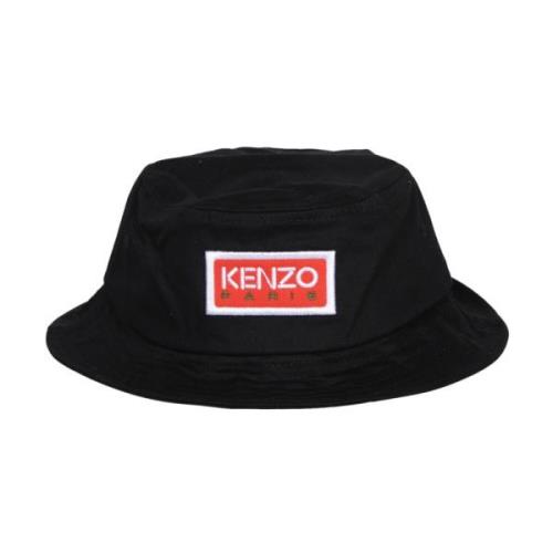 Stilfuld Bucket Hat med Logo Patch
