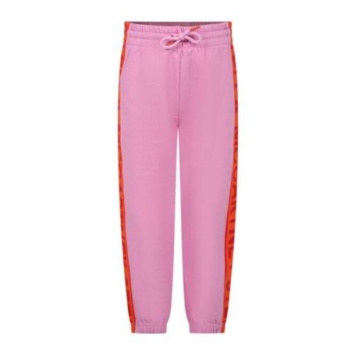 Sporty Pink Bomuldsfleece Bukser