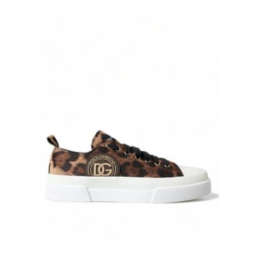 Leopard Canvas Casual Sneakers