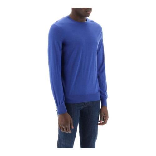 Crew-Neck Sweater i ren uld