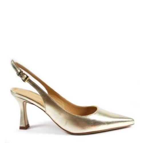 Platin Lamineret Slingback