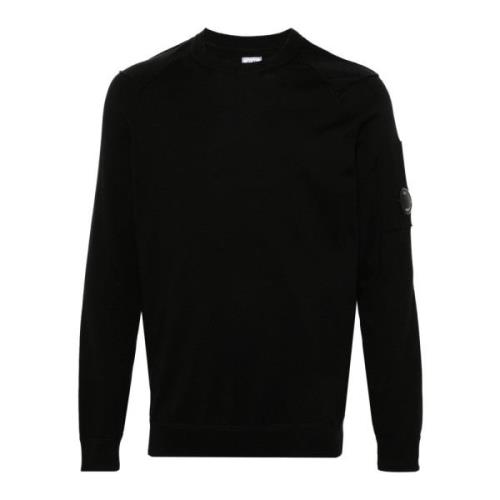 Sort Bomuld Crewneck Sweater